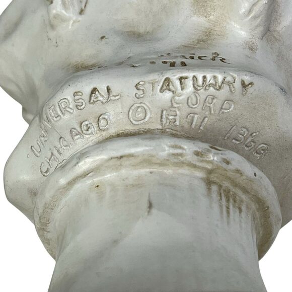 Kendrick Universal Statuary Co Saxophone Boy & Girl Bust Statues 1971 Home Decor - Picture 13 of 14